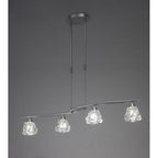 M3751 Iku Linear Telescopic 4 Light G9 Line Satin Nickel