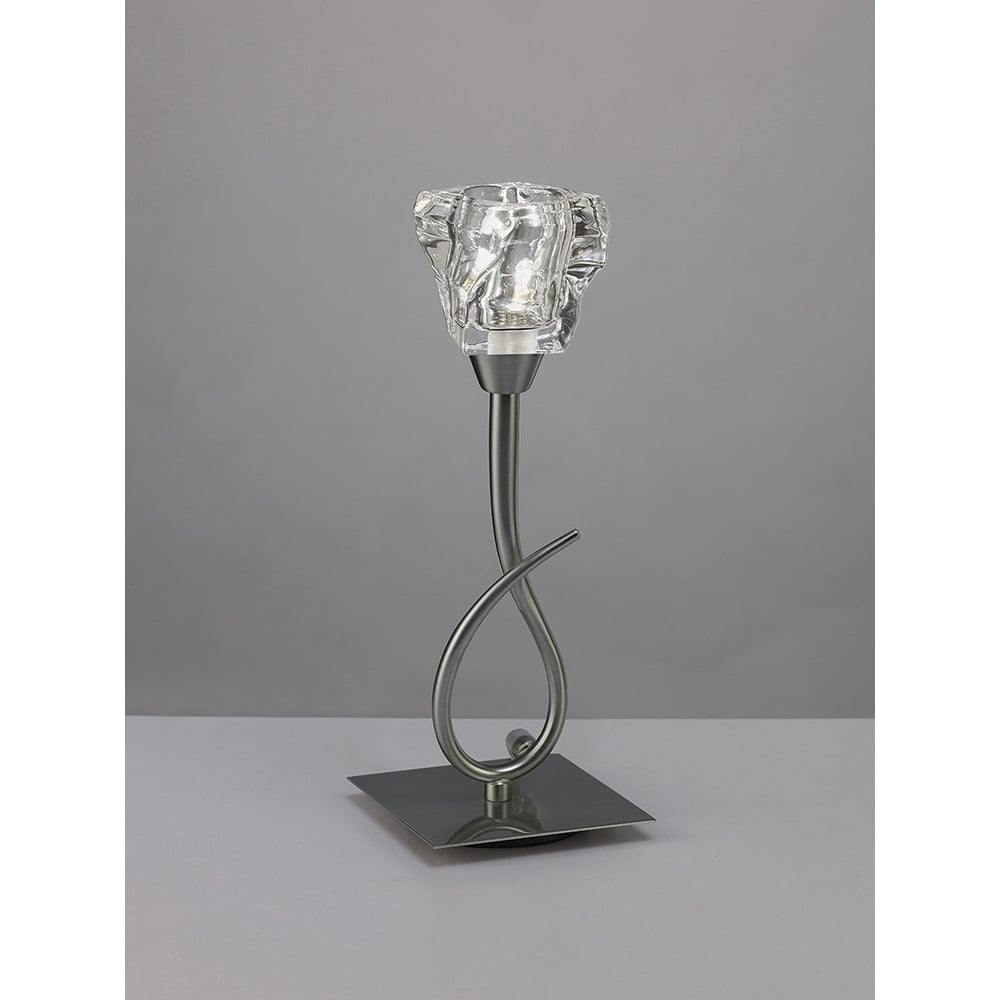 M3757 Iku Table Lamp 1 Light G9 Satin Nickel