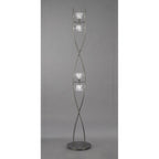 M3758 Iku Floor Lamp 4 Light G9 Satin Nickel