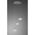 M3922 O2 Pendant 3 Light G9 Polished Chrome