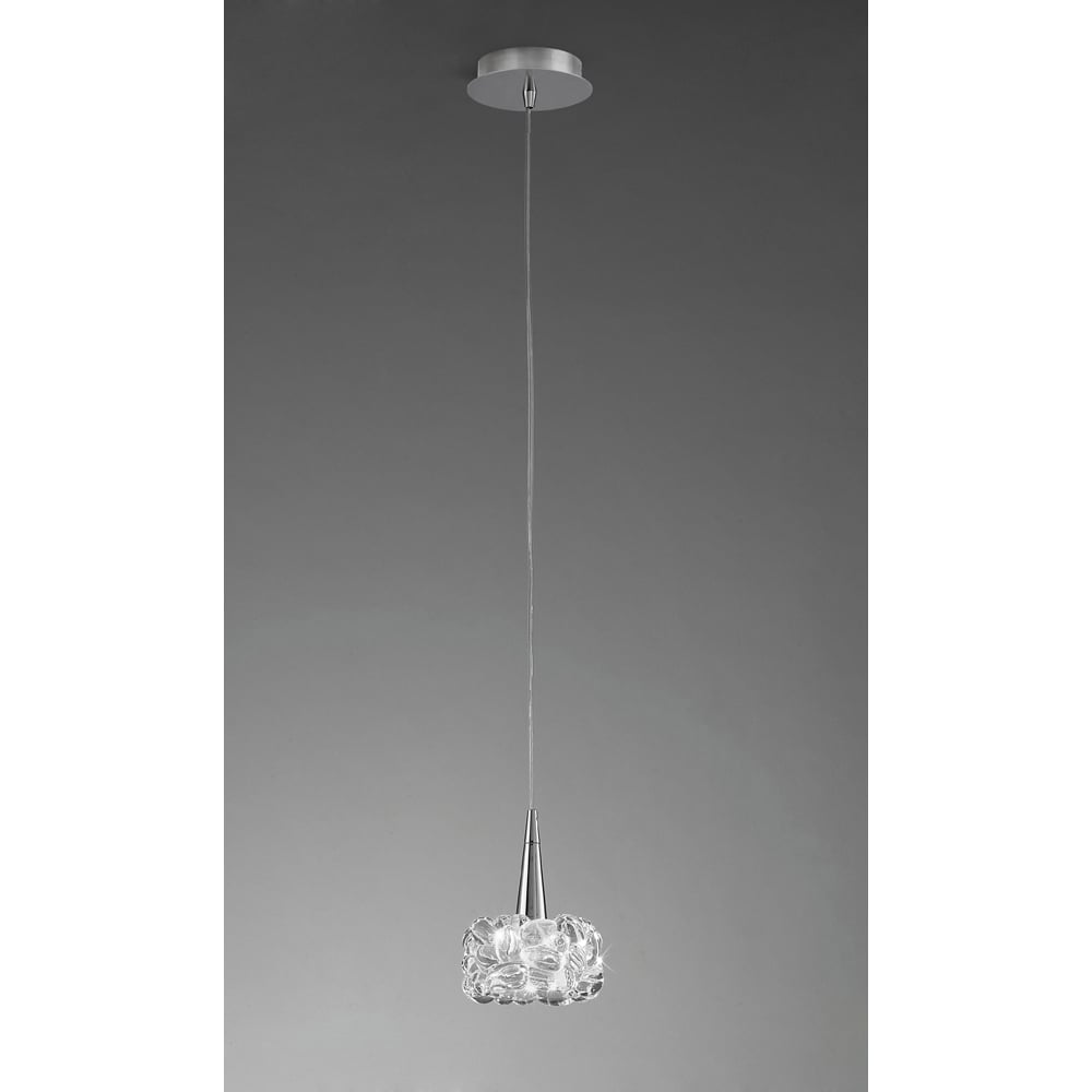 M3923 O2 Pendant 1 Light G9 Small Polished Chrome