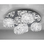 M3924 O2 Flush Ceiling 5 Light G9 Polished Chrome