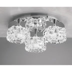 M3925 O2 Flush Ceiling 3 Light G9 Small Polished Chrome