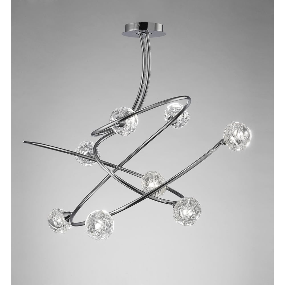 M3940 Maremagnum Ceiling 8 Light G9 Polished Chrome