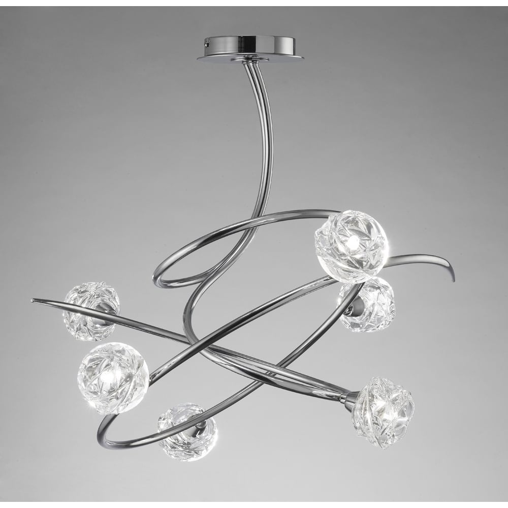 M3941 Maremagnum Ceiling 6 Light G9 Polished Chrome