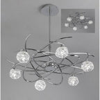 M3942 Maremagnum Telescopic Convertible To Semi Flush 6 Light G9 Polished Chrome