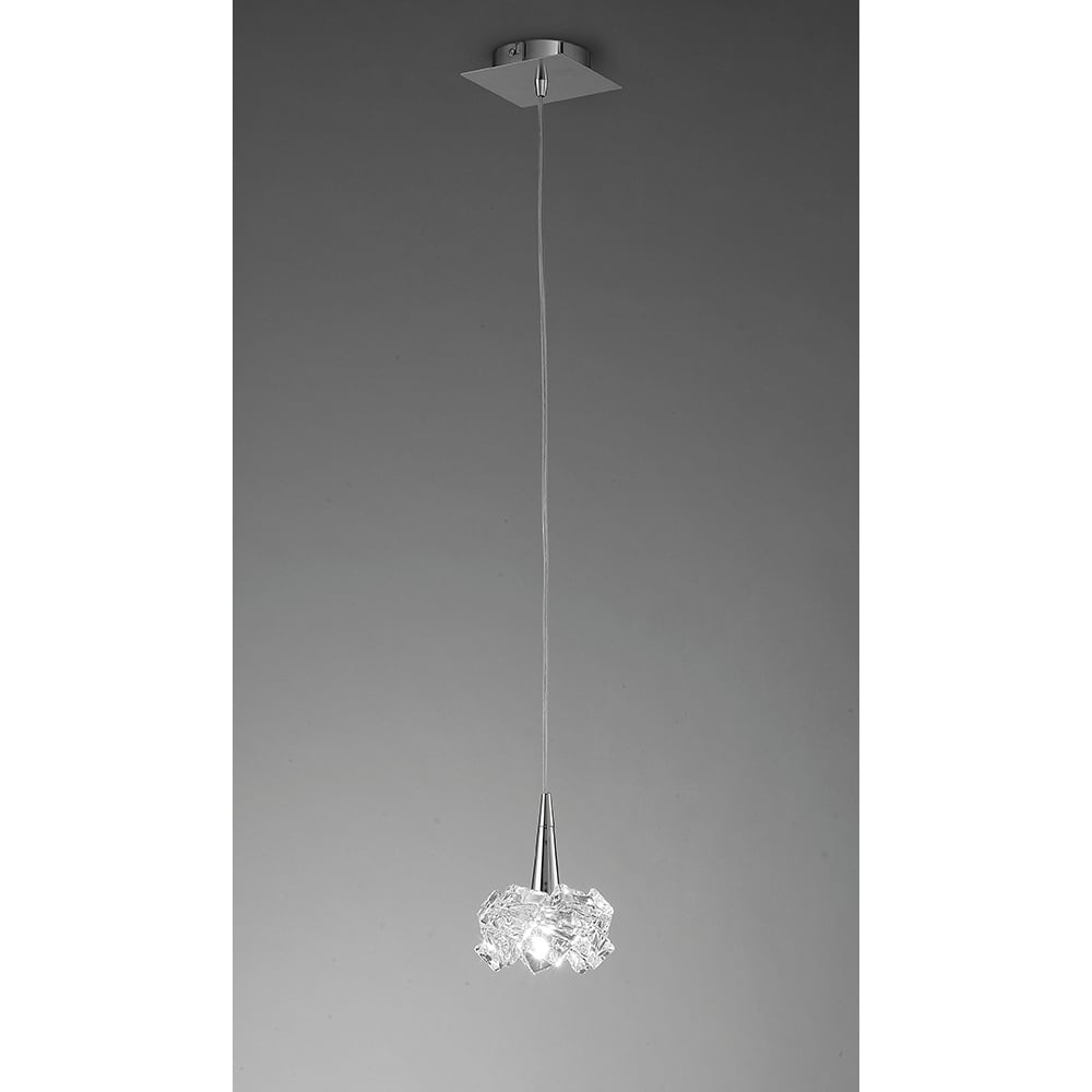 M3953 Artic Pendant 1 Light G9 Small Polished Chrome