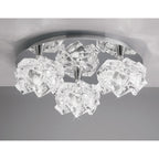 M3955 Artic Flush Ceiling 3 Light G9 Round Small Polished Chrome