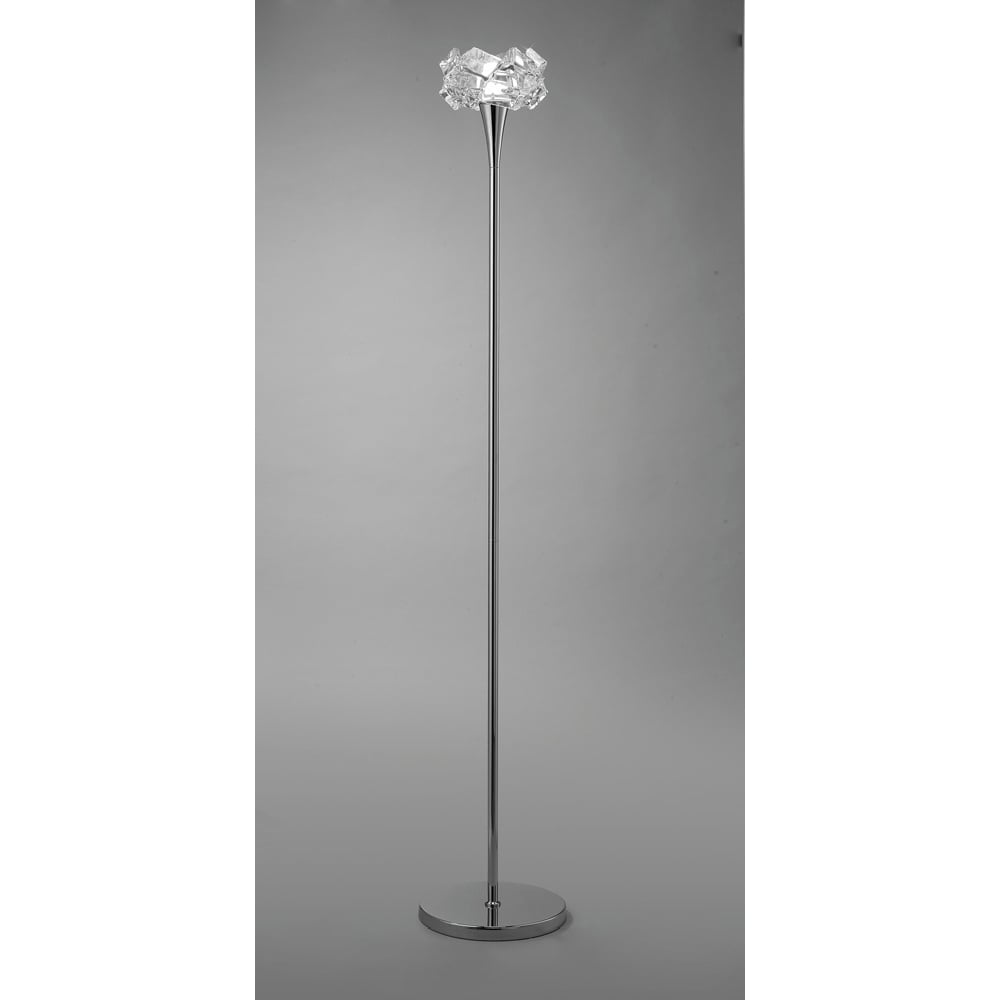 M3969 Artic Floor Lamp 1 Light E27 Polished Chrome