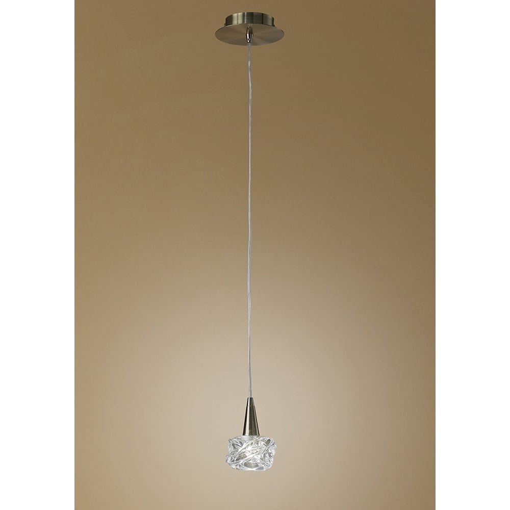 M4076 Maremagnum Pendant 1 Light G9 Antique Brass