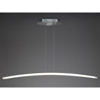 M4080 Hemisferic Linear Pendant 28W LED 110cm Bar Satin Aluminium/Frosted Acrylic