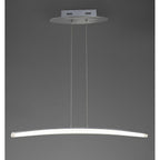 M4081 Hemisferic Linear Pendant 20W LED 70cm Bar Satin Aluminium / Frosted Acrylic