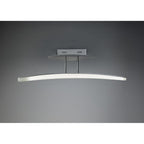 M4083 Hemisferic Linear Semi Flush 20W LED 70cm Bar Satin Aluminium / Frosted Acrylic