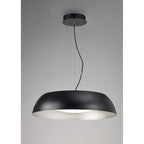 M4843 Argenta Pendant Large 30W LED Matt Black/Silver/White Acrylic