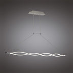 M4860 Sahara Linear Pendant 36W LED Silver Frosted Acrylic Polished Chrome