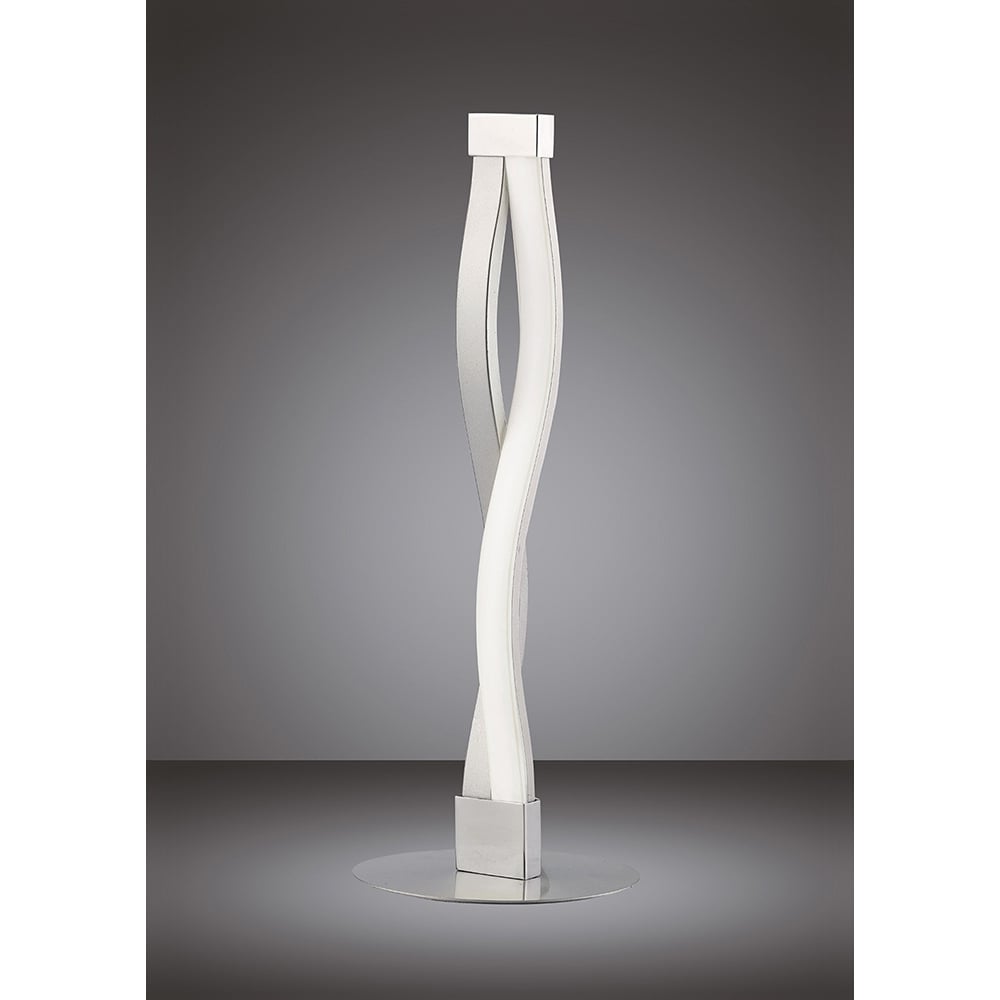 M4862 Sahara Table Lamp 6W LED Silver/Frosted Acrylic/Polished Chrome