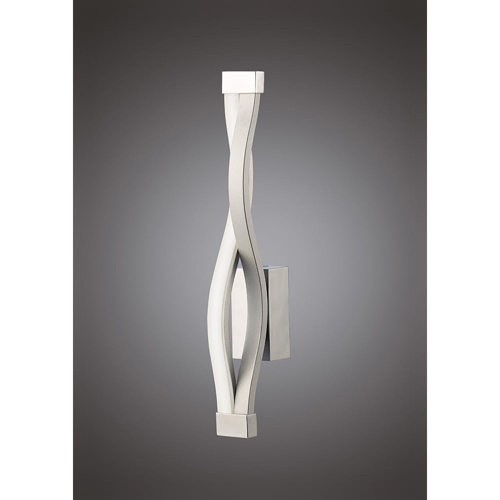 M4863 Sahara Wall Lamp 6W LED Silver/Frosted Acrylic/Polished Chrome