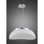 M4892 Opal Pendant 3 Light E27 Polished Chrome/Frosted White Glass