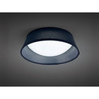 M4964 Nordica Flush Ceiling 12W LED 32CM Black White Acrylic Black Shade