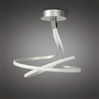 M4981 Nur Semi Flush 50W LED Silver/Frosted Acrylic/Polished Chrome