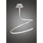 M4982 Nur Semi Flush 30W LED Silver/Frosted Acrylic/Polished Chrome