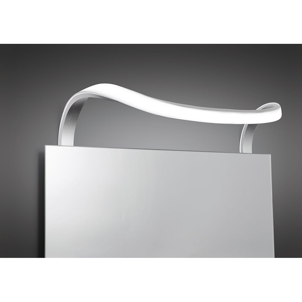 M5087 Sisley Bathroom Wall Lamp 12W LED Chrome Silver/Frosted Acrylic/Polished Chrome