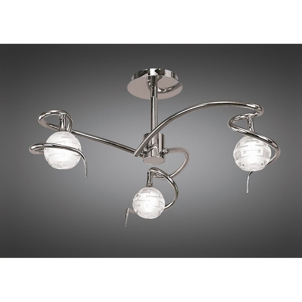 M0088 Dali Semi Flush 3 Light G9 Polished Chrome