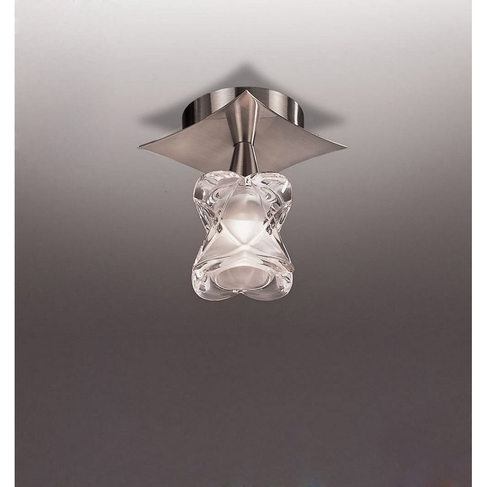 M0047 Rosa Del Desierto Fixed Ceiling 1 Light Satin Nickel (SD)