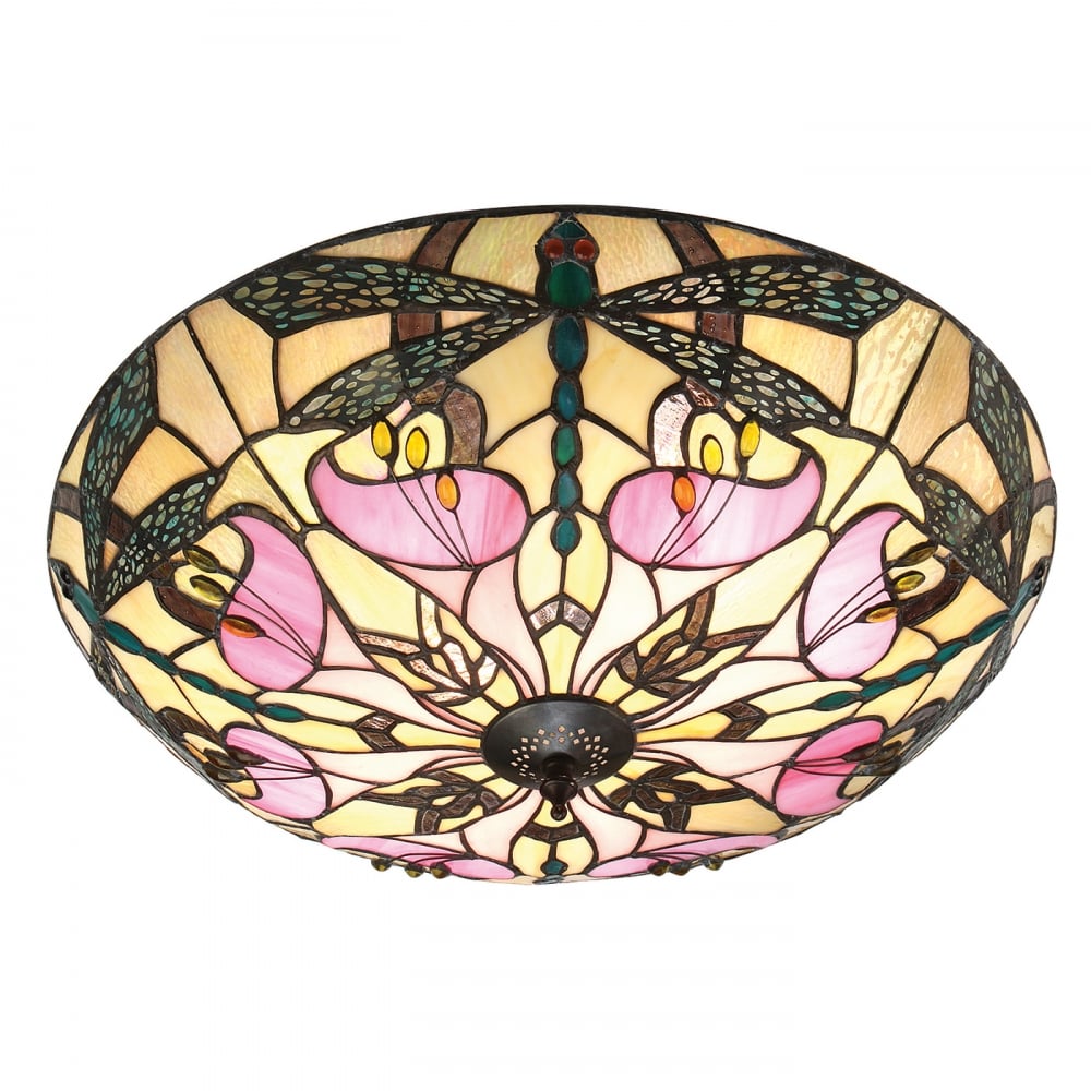 63922 Ashton Tiffany Large 2 Light Flush