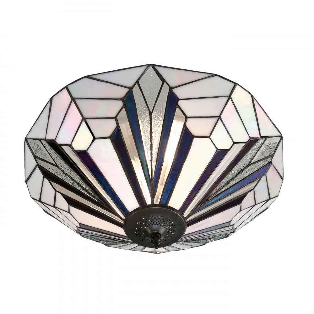 63935 Astoria Tiffany Large 2 Light Flush