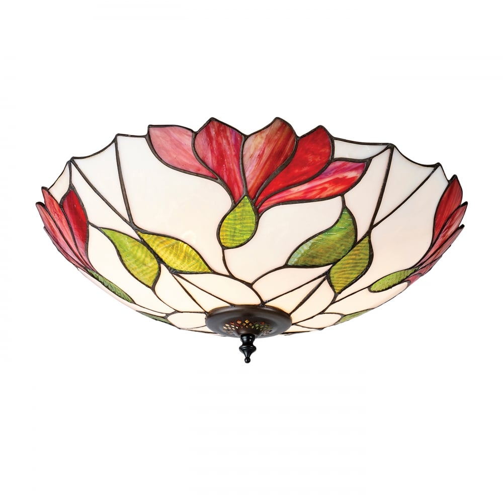 63960 Botanica Tiffany Large 2 Light Flush