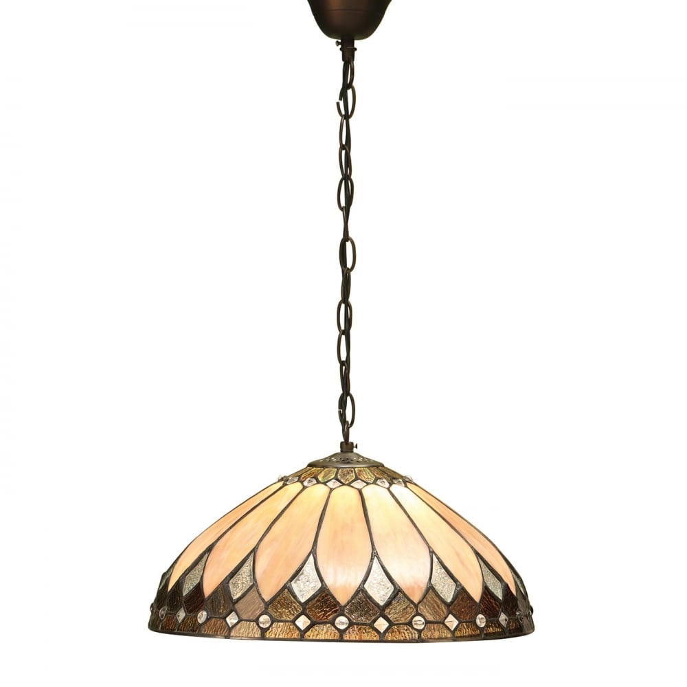 63977 Brooklyn Tiffany Medium 1 Light Pendant