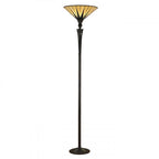 64042 Dark Star Tiffany Uplighter Floor Lamp