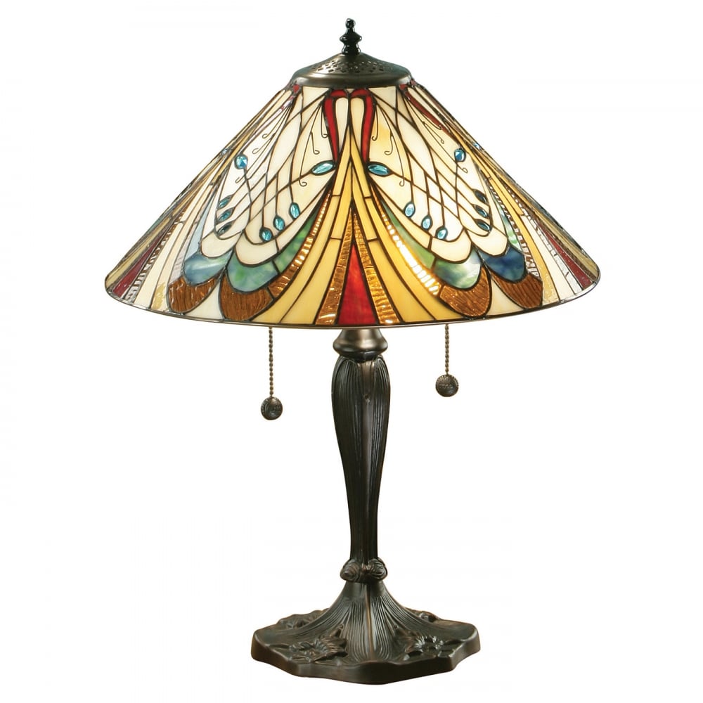 64163 Hector Tiffany Medium Table Lamp