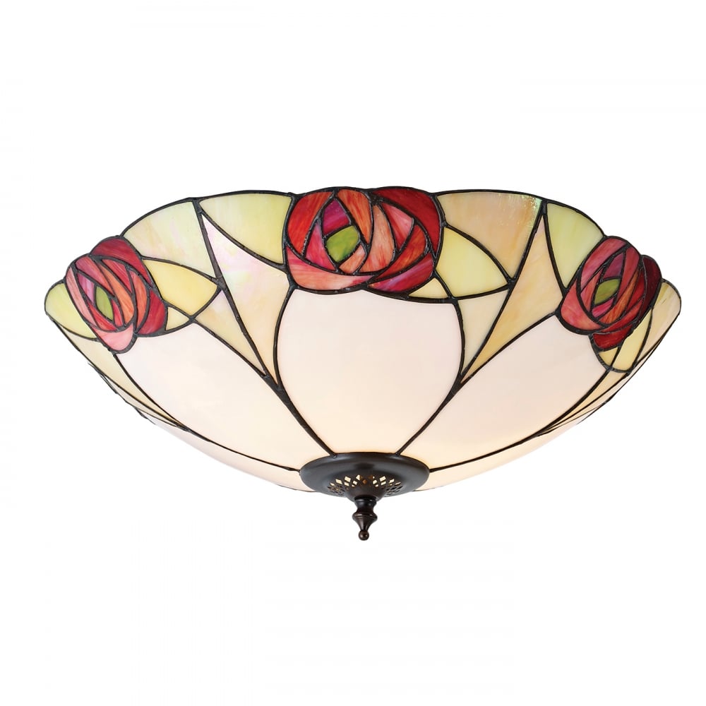 64182 Ingram Tiffany Large 2 Light Flush