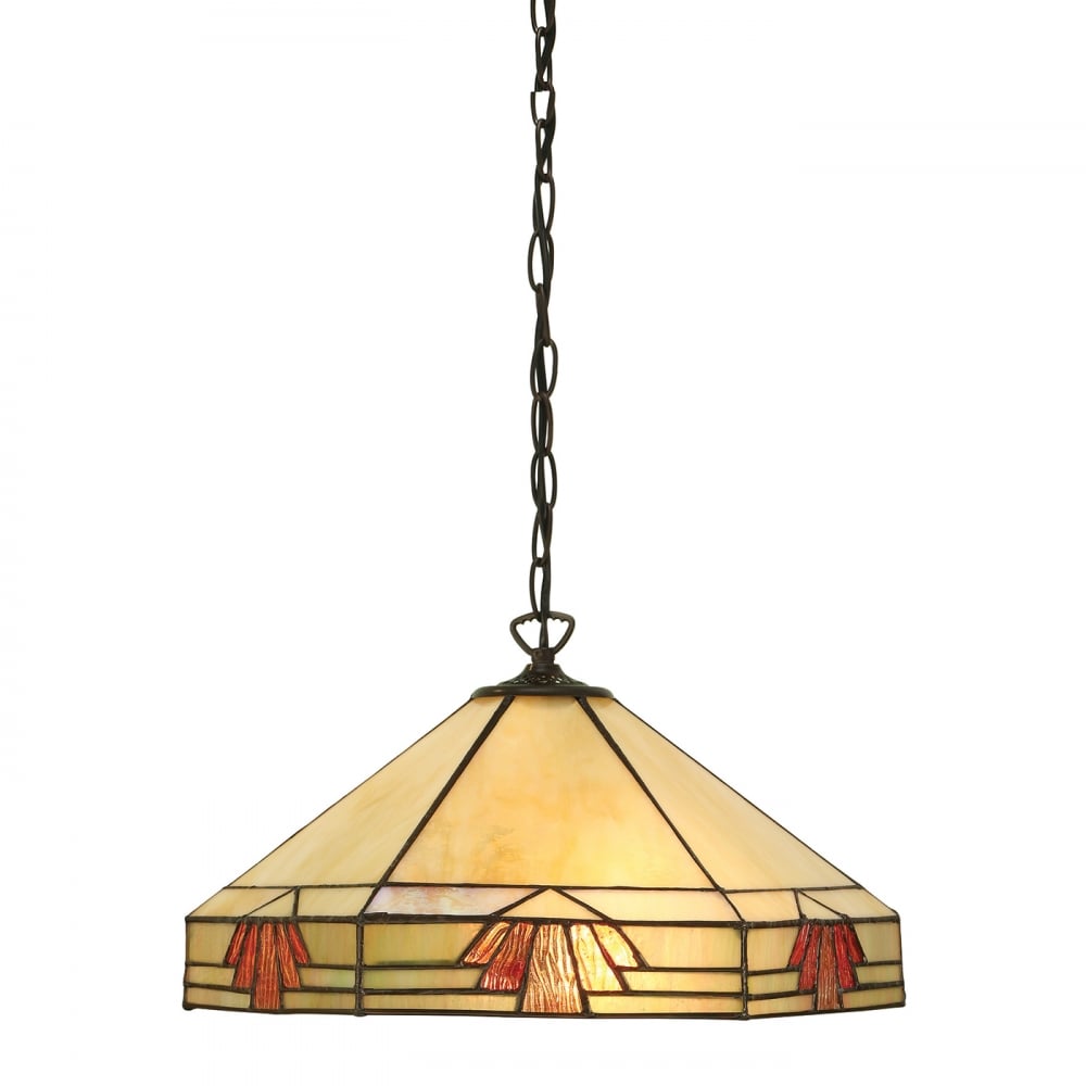 64285 Nevada Tiffany Medium 1 Light Pendant