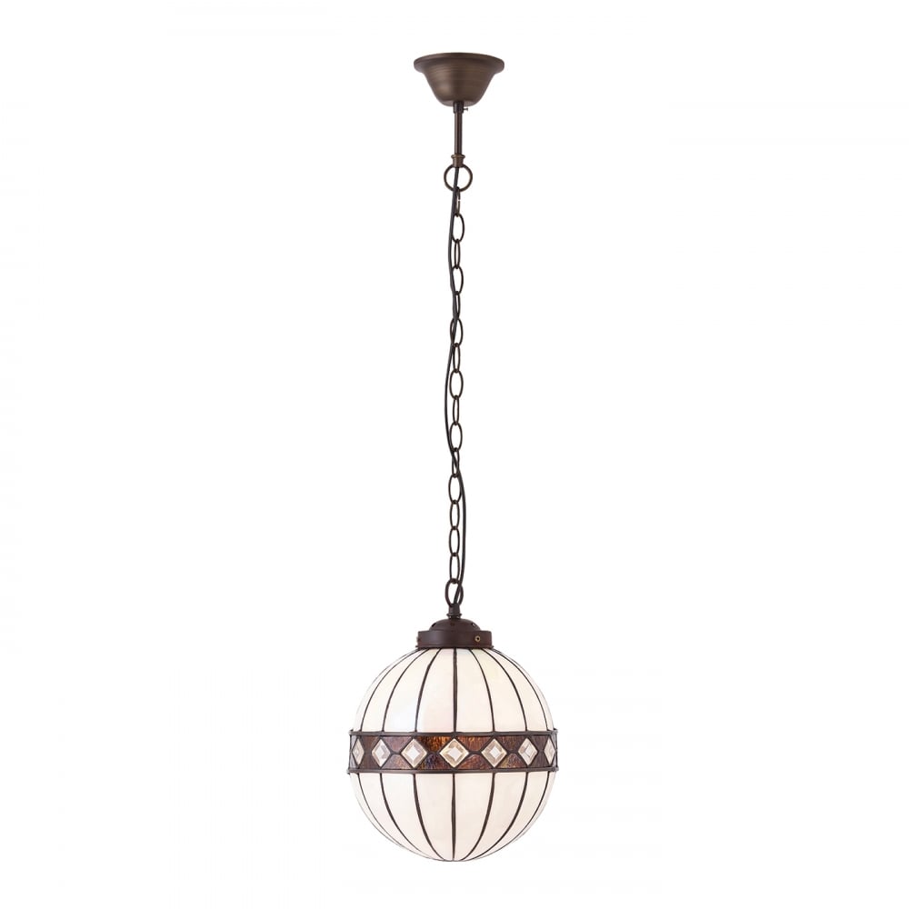 67044 Fargo Tiffany Small Globe 1 Light Pendant