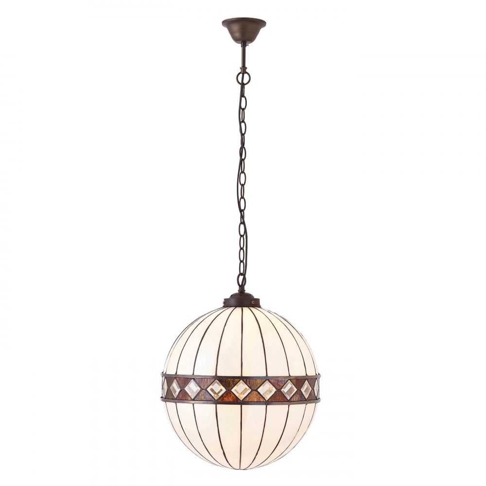67045 Fargo Tiffany Medium Globe 1 Light Pendant