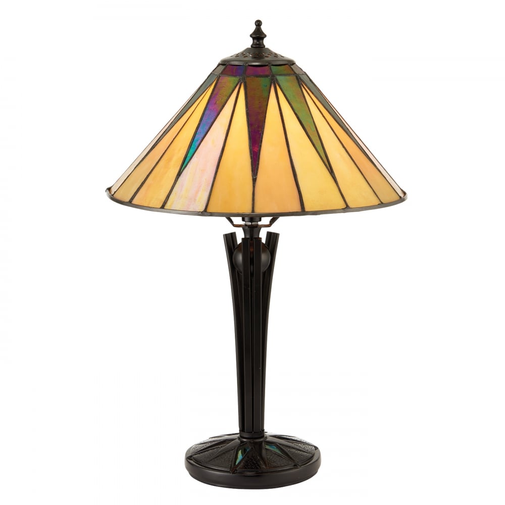 70367 Dark Star Tiffany Small Table Lamp