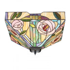 70698 Willow Tiffany Large 2 Light Flush