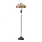 70940 Dragonfly Beige Tiffany Floor Lamp