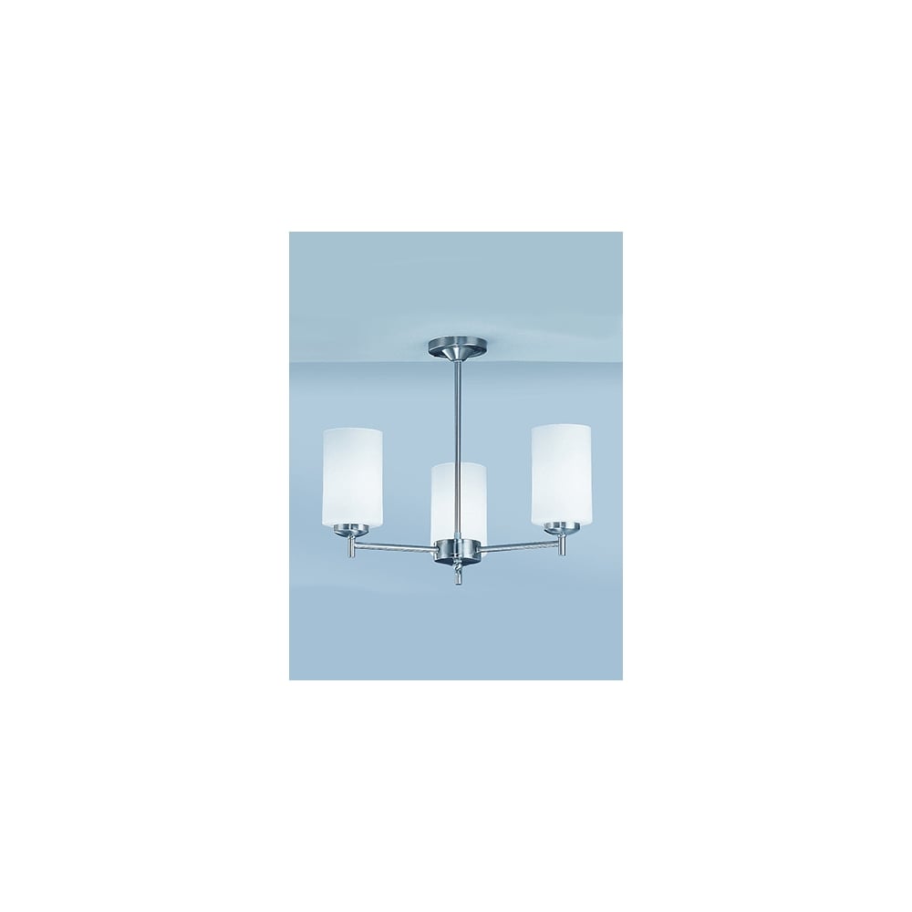 CO9303/727 Decima 3 Light Ceiling Flush Satin Nickel