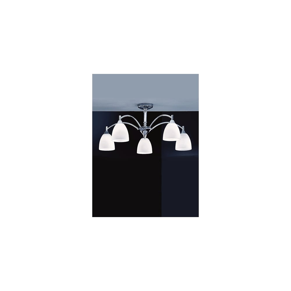 FL2087/5 Emmy 5 Light Ceiling Flush Chrome