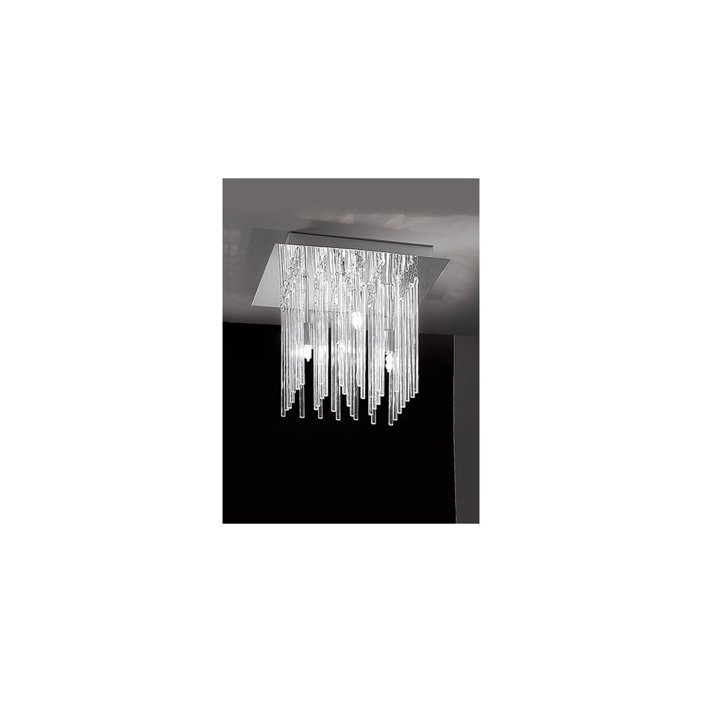 FL2093/4 Carillon 4 Light Ceiling Flush Chrome