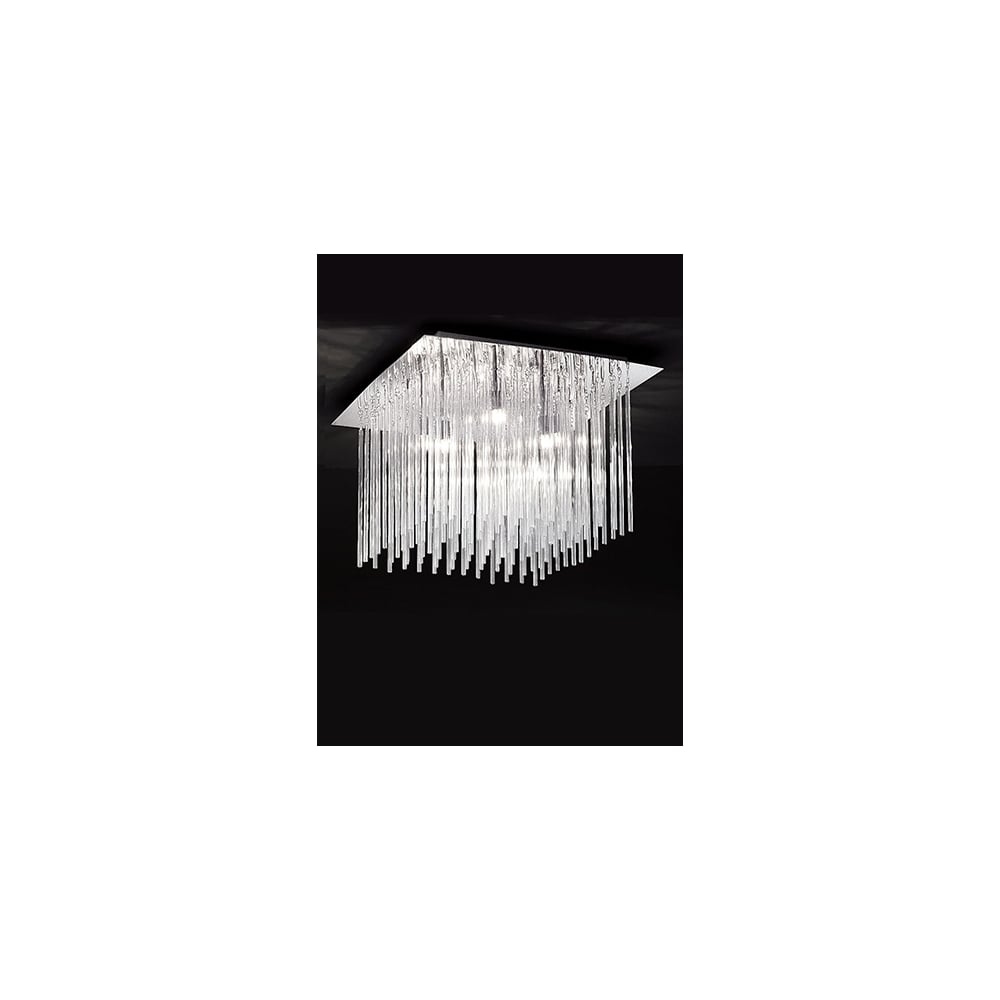 FL2093/8 Carillon 8 Light Ceiling Flush Chrome