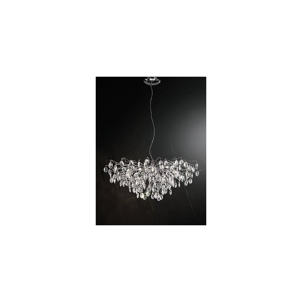 FL2326/15 Wisteria 15 Light Pendant Chrome