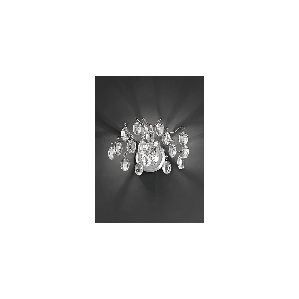 FL2326/2 Wisteria 2 Light Wall Bracket Chrome
