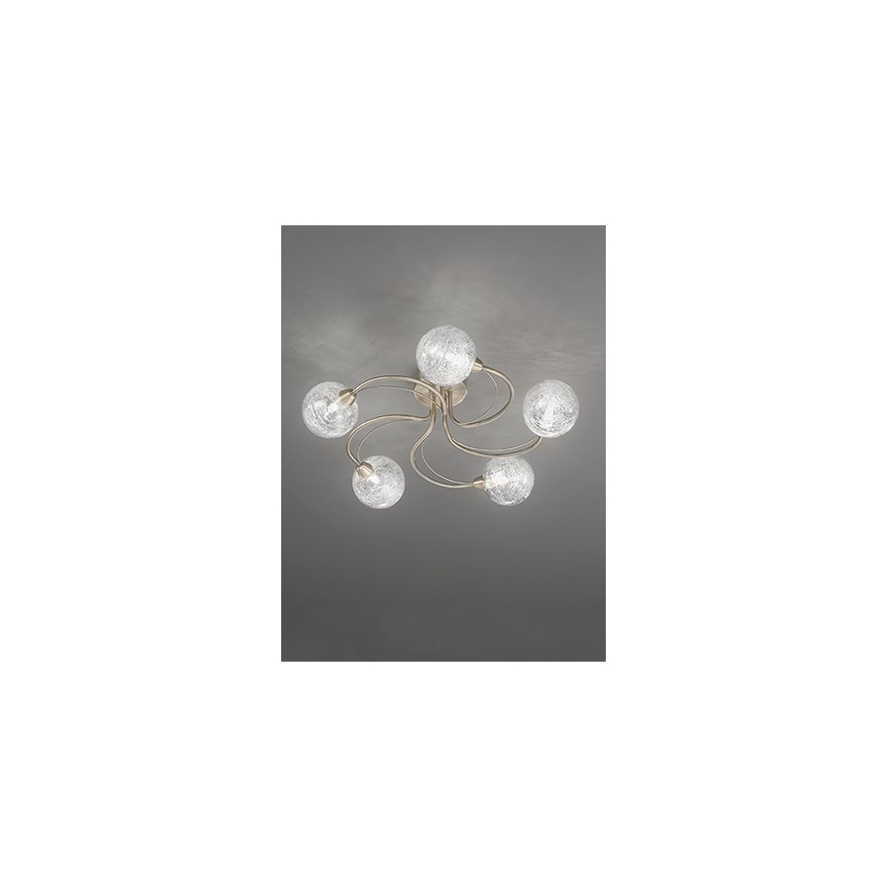 FL2328/5 Gyro 5 Light Ceiling Flush Bronze