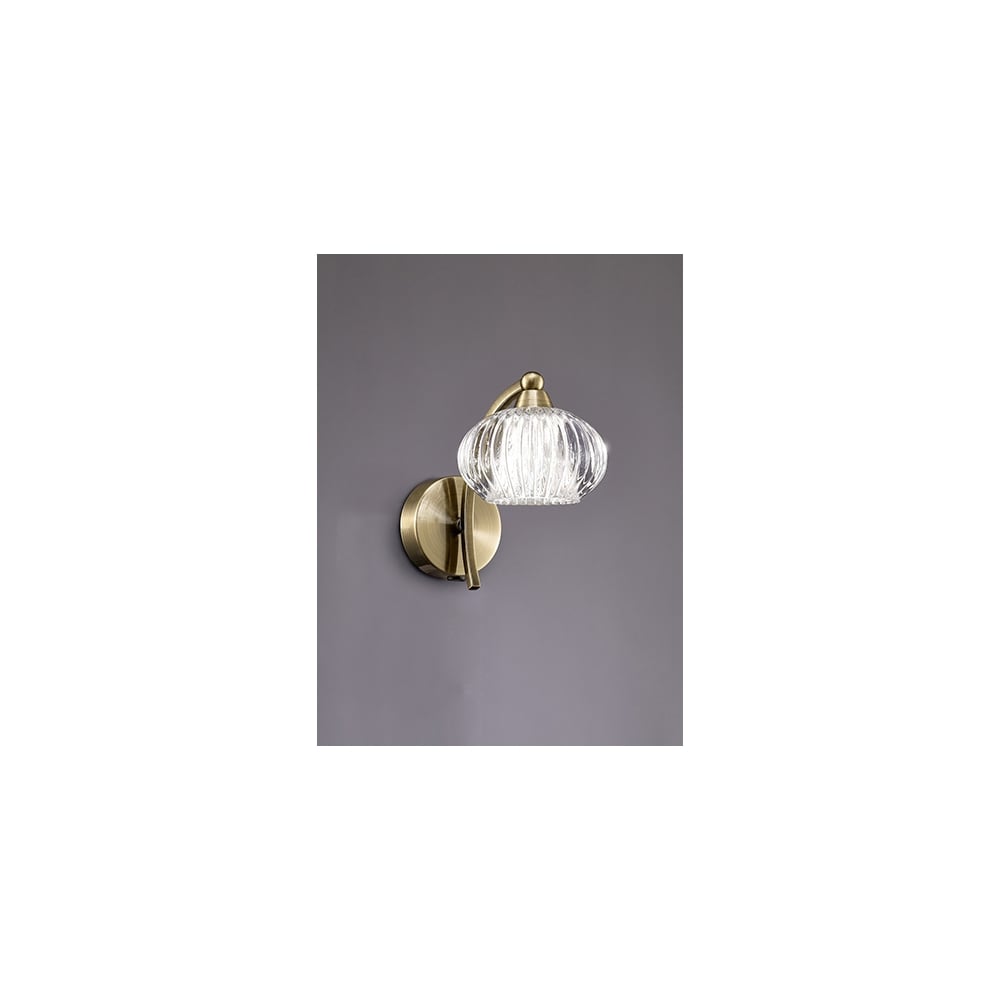 FL2336/1 Ripple 1 Light Wall Bracket Bronze