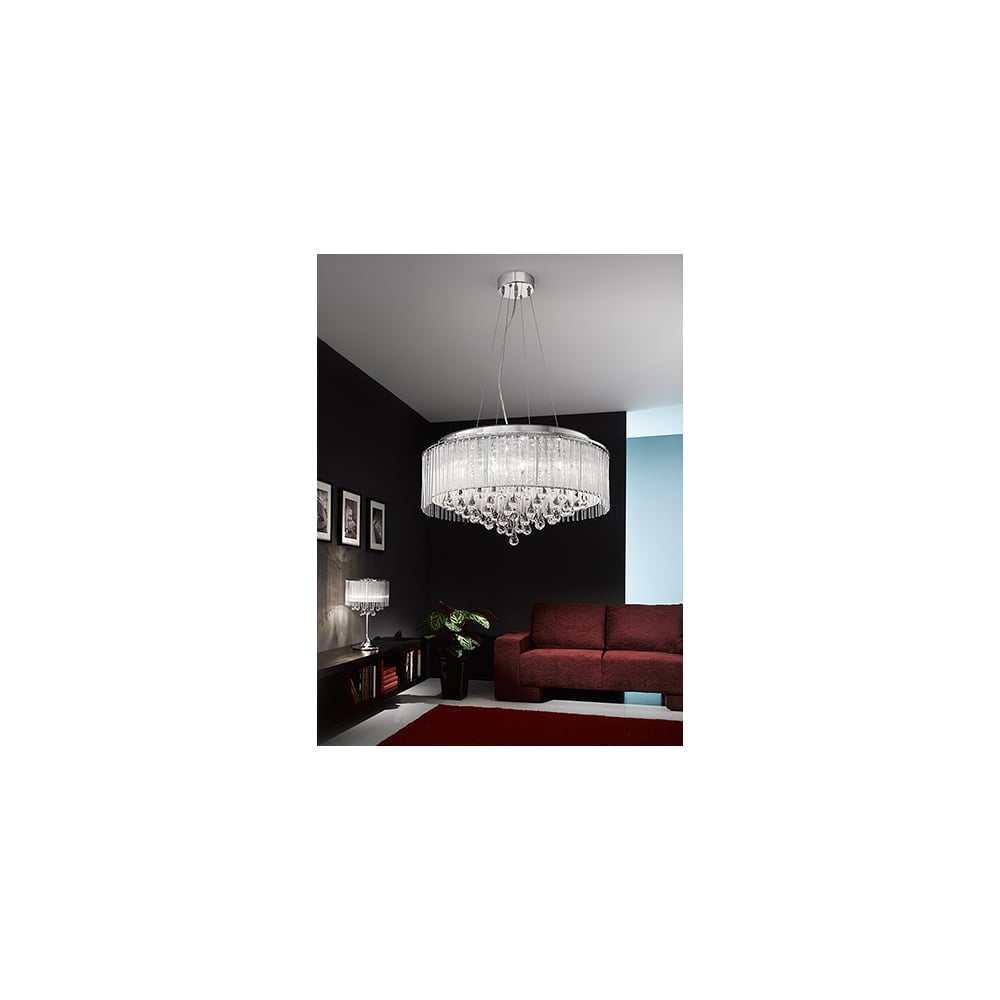 FL2161/8 Spirit 8 Light Pendant Chrome (C)